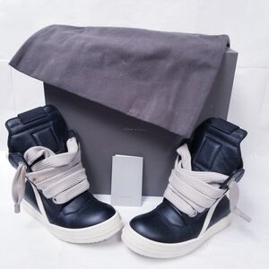 Rick Owens Black and White Women's Sneakers